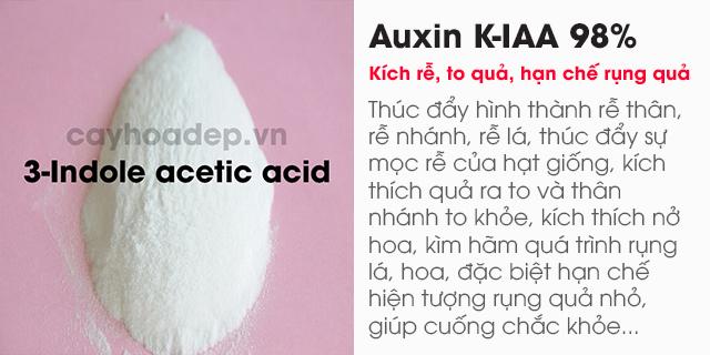 Bán Auxin K-IAA 98% (Potassium 3-Indole acetic acid) tan trong nước