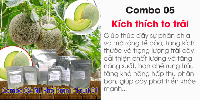 Bán Combo 05: Siêu kích thích to trái (Bộ nguyên liệu phối trộn tặng kèm công thức pha chế)