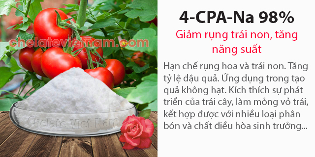 4-CPA-Na 98% (Hạn chế rụng trái non, tăng năng suất)