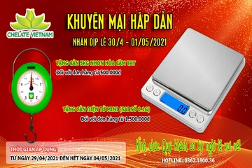 Khuyến mại nhân dịp lễ 30/04 - 01/05/2021