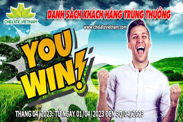 Danh sách khách hàng trúng thưởng khi mua hàng từ ngày 01/04/2023 đến ngày 30/04/2023