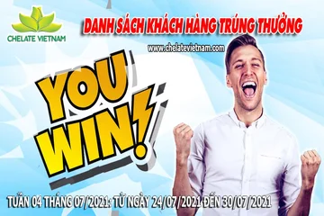 Danh sách khách hàng trúng thưởng khi mua hàng từ ngày 24/07/21 đến ngày 30/07/21