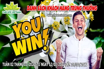 Danh sách khách hàng trúng thưởng khi mua hàng từ ngày 12/03/22 đến ngày 18/03/22