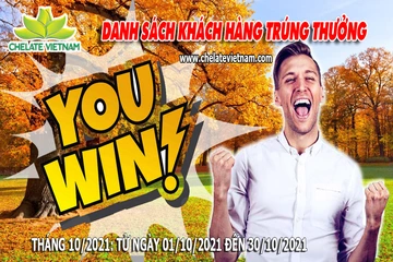 Danh sách khách hàng trúng thưởng khi mua hàng từ ngày 01/09/21 đến ngày 30/10/21