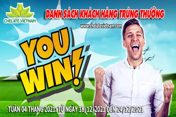 Danh sách khách hàng trúng thưởng khi mua hàng từ ngày 18/12/21 đến ngày 24/12/21