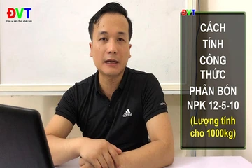 Cách tính công thức phân bón (Phần 3: Phối trộn NPK 12-5-10 từ những nguyên liệu khác nhau)