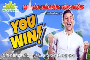 Danh sách khách hàng trúng thưởng khi mua hàng từ ngày 26/06/21 đến ngày 02/07/21