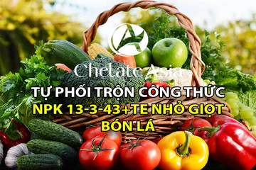 NPK 13-3-43 Tự phối trộn phân bón tưới nhỏ giọt, bón lá đơn giản, dễ làm