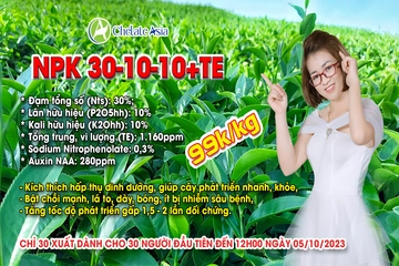 NPK 30-10-10+TE siêu mập chồi - chỉ 30 suất cho 30 người đăng ký đầu tiên (99k/kg)