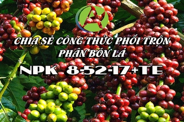 NPK 8-52-17+TE - Chia sẻ công thức phân bón lá