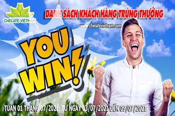 Danh sách khách hàng trúng thưởng khi mua hàng từ ngày 03/07/21 đến ngày 09/07/21