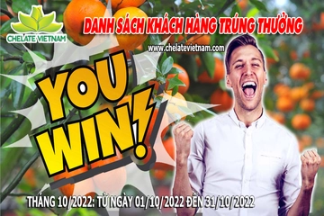 Danh sách khách hàng trúng thưởng khi mua hàng từ ngày 01/10/22 đến ngày 31/10/22