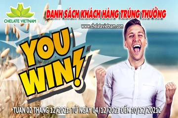 Danh sách khách hàng trúng thưởng khi mua hàng từ ngày 04/12/21 đến ngày 10/12/21