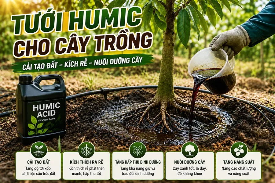 Sai lầm khi tưới humic