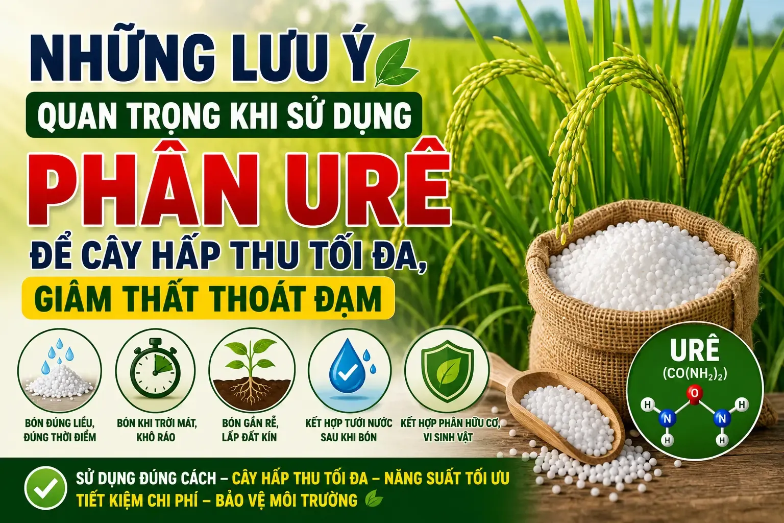 Những lưu ý khi sử dụng urea