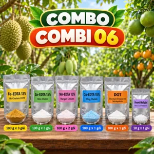 COMBO COMBI 06 – Bộ nguyên liệu tham khảo bổ sung vi lượng chelate cho cây chuối theo giai đoạn