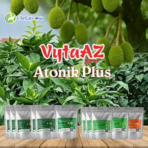 Bộ nguyên liệu combo VytaAZ Atonic plus gồm Brassinolide, Triacontanol, Compound Sodium Nitrophenolate và vi lượng chelate
