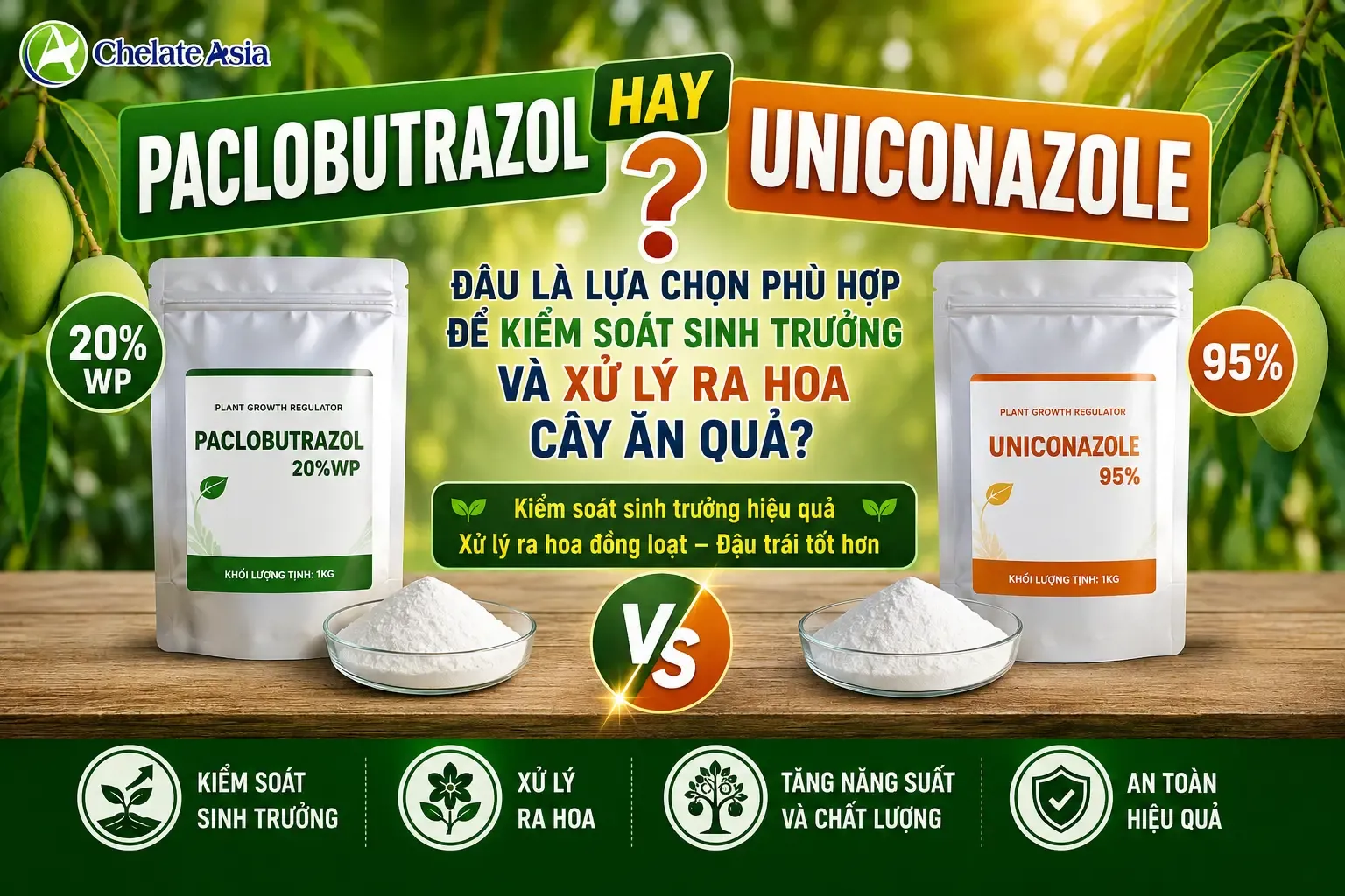 Paclobutrazol hay Uniconazole