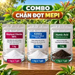 COMBO CHẶN ĐỌT MEPI – Bộ nguyên liệu tham khảo hãm nhẹ sinh trưởng đọt, ổn định cơi lá, kèm kali và silic