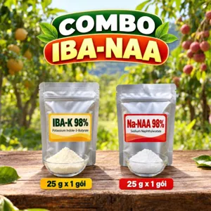 COMBO IBA-NAA – Bộ nguyên liệu tham khảo hỗ trợ hình thành rễ cho giâm hom, chiết cành