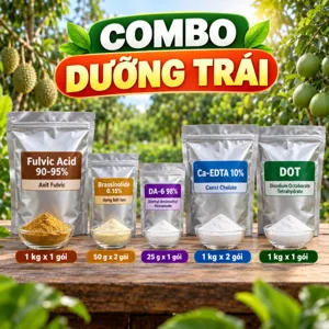 COMBO DƯỠNG TRÁI – Bộ nguyên liệu tham khảo hỗ trợ giai đoạn nuôi trái, vào cơm, vào nhân